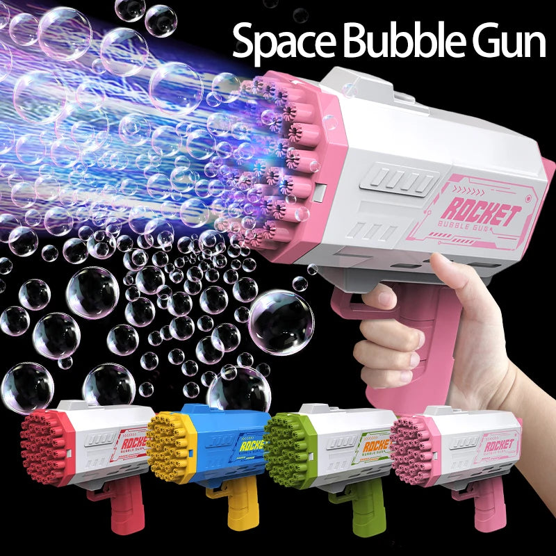 Electric Rocket Bubble Machine Battle Toy