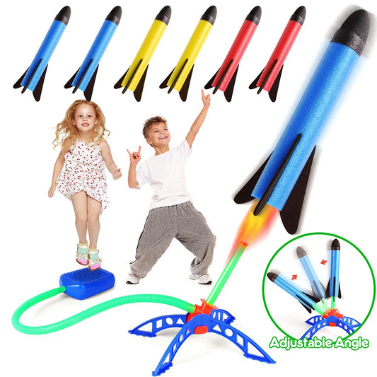 Kid Air Rocket Foot Pump Launcher