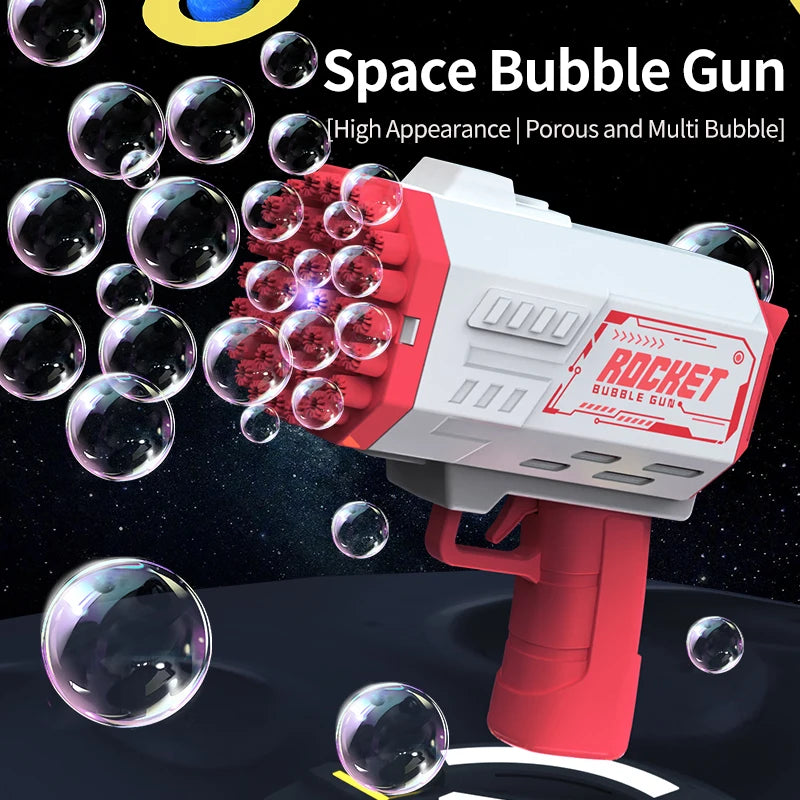 Electric Rocket Bubble Machine Battle Toy