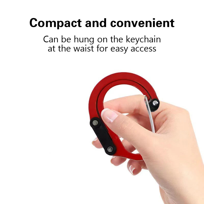 Multifunctional Hybrid Gear Clip Carabiner