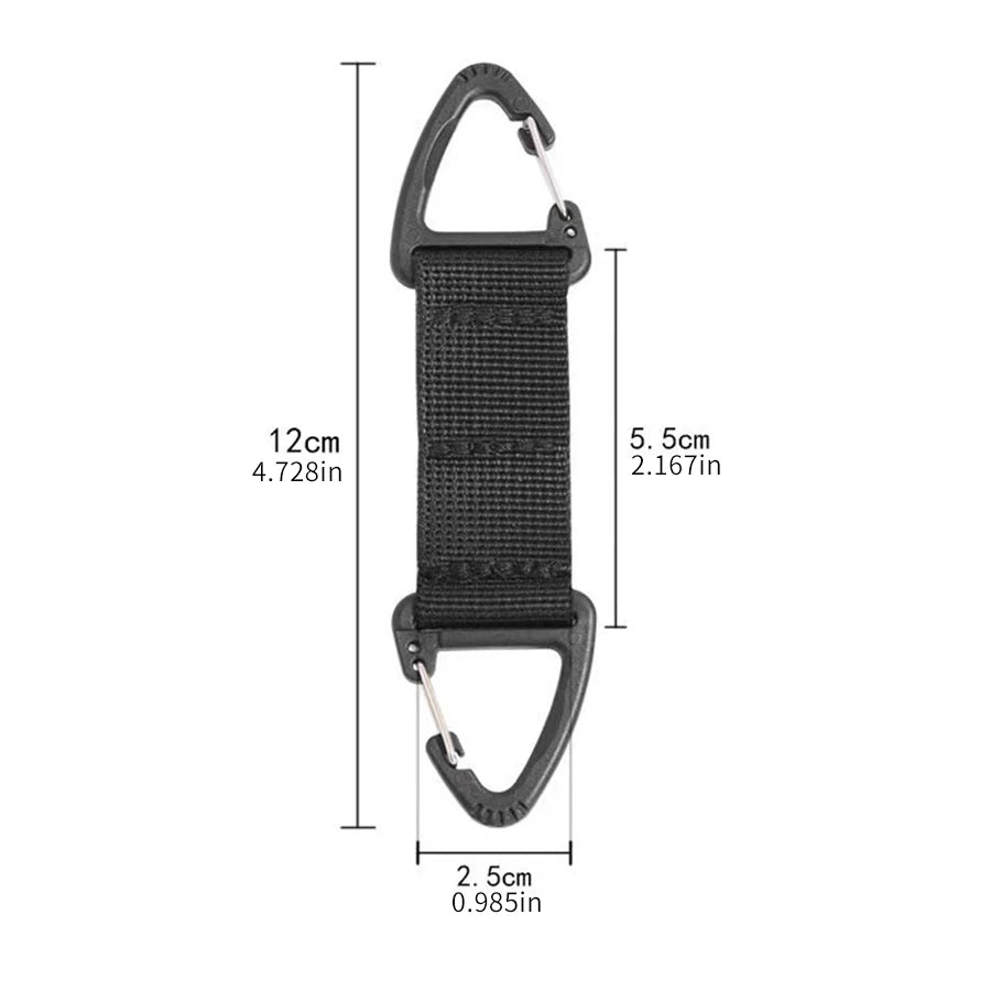 Carabiner Hook Hiking Webbing Buckle Belt Clip