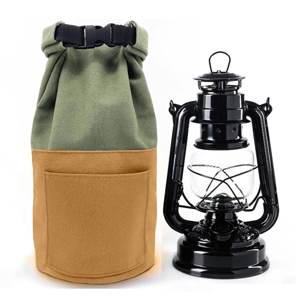 Retro Camping Lantern Storage Bag