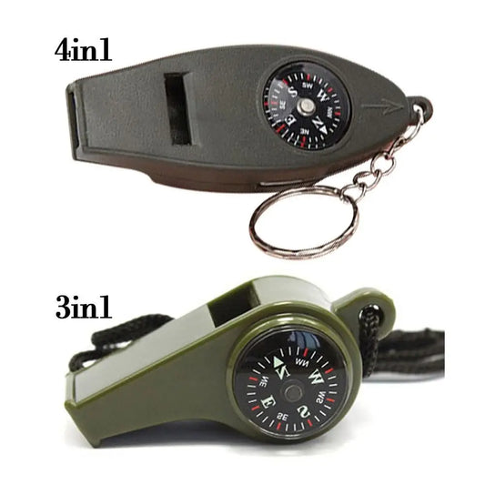 Multifunction Temperature Mini Compass Whistle