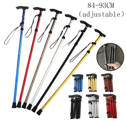 Ultralight 4 Section Adjustable Walking Stick